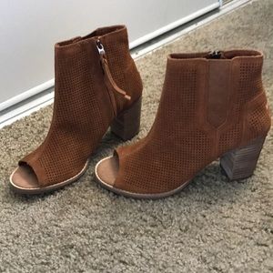 New toms booties suede